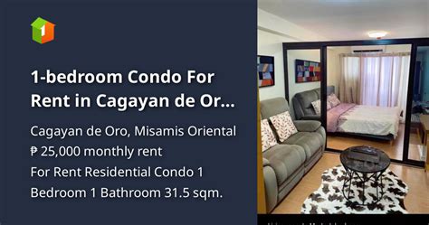 Condo For Rent in Cagayan de Oro, Misamis Oriental .